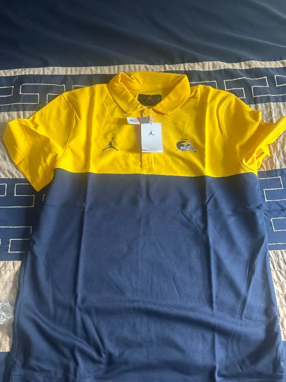 Jordan - University of Michigan Polo - BRAND NEW WITH TAGS - Size Large